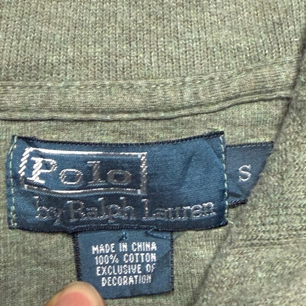 vintage polo ralph lauren quarter zip knit sweater - Picture 5 of 7